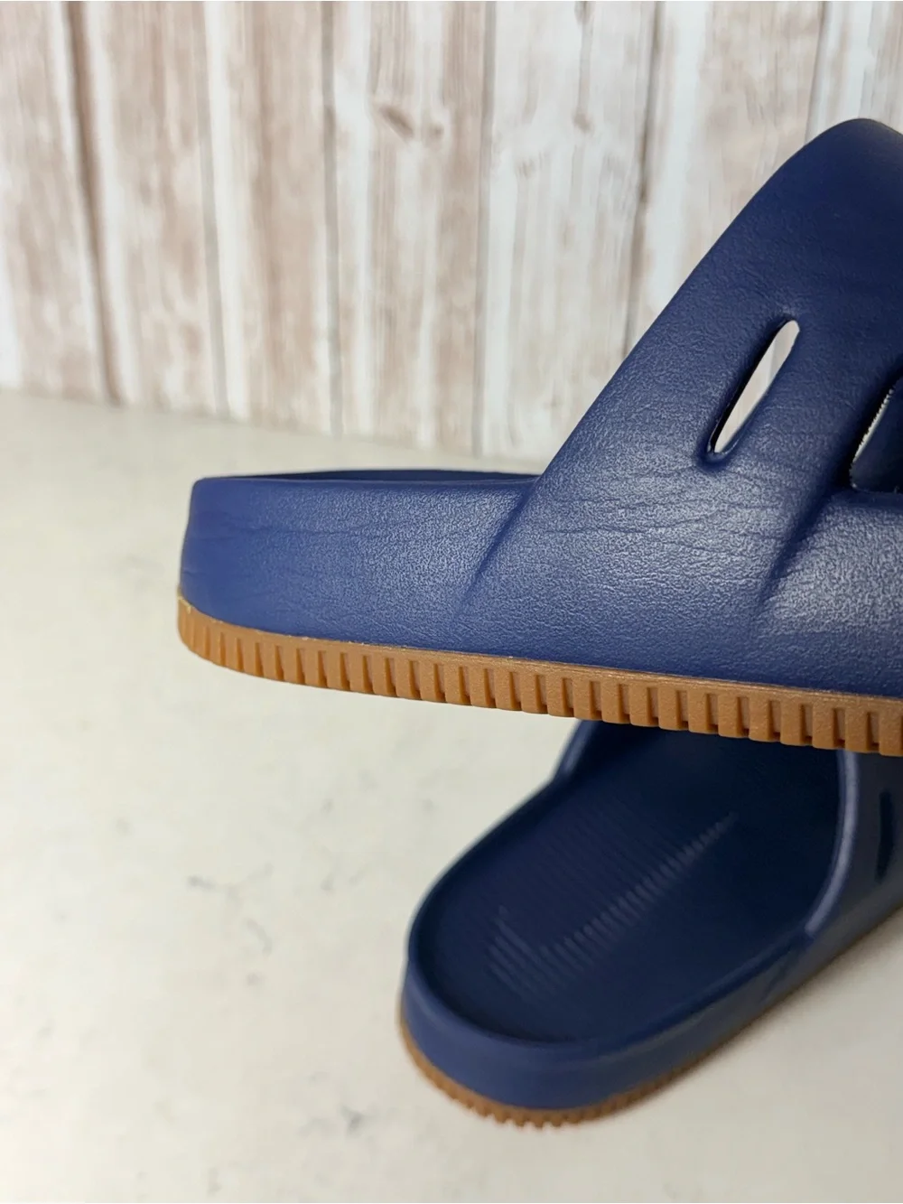 Nike Calm Mule Clog Shoes Men’s Size 11 Navy Blue Gum Sole Slip On